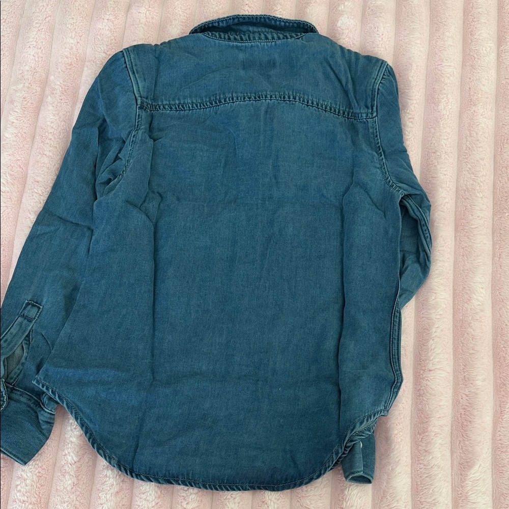 7 For All Mankind Denim Top - Picture 5 of 6